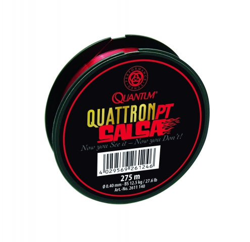 Quantum Quattron Salsa Nylonline 275m Transparent Rot