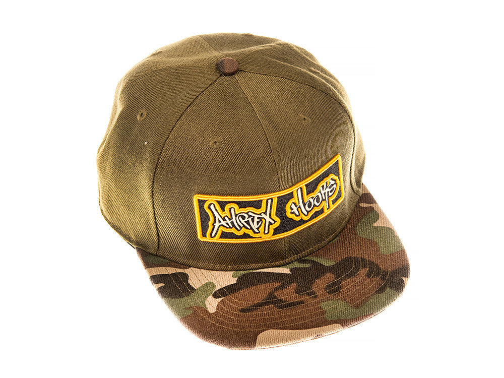 Ahrex Patch Cap mit flachem Schirm – Camouflage