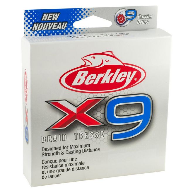 Berkley x9 Fletline 300m Low-Vis Grün