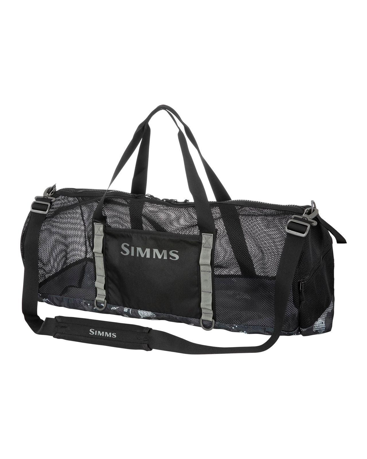 Simms Challenger Mesh Duffel - 60L Hex Flo Camo Carbon