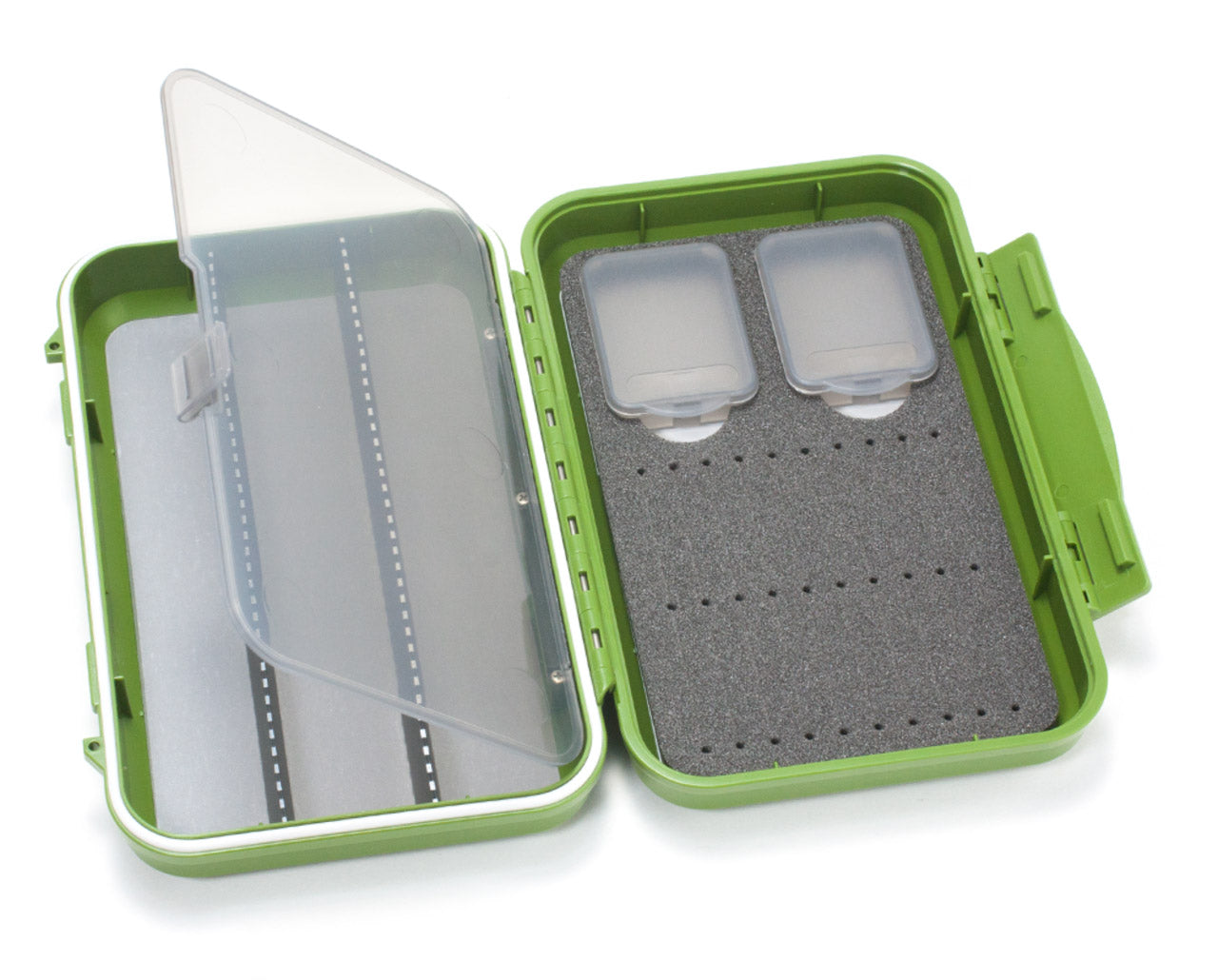 C&F Design Medium 2-reihiges WP-Tube-Fliegenkoffer mit 3 Kompensatoren – Olivgrün