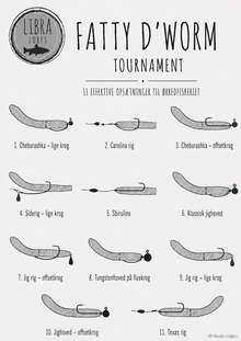 Libra Lures Fatty D'Worm Tournament - 55mm