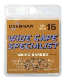 Drennan Micro-Haken mit Widerhaken und breiter Öffnung