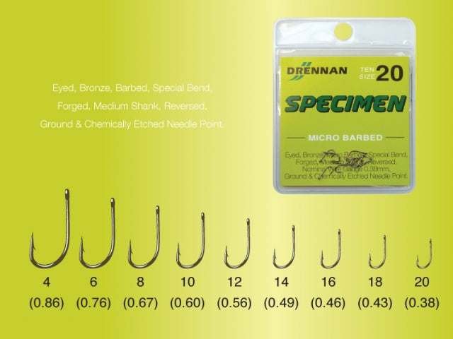 Drennan Specimen Mikro-Widerhaken aus Bronze