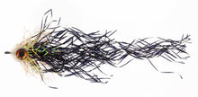 Unique Flies Mylar Hecht Schwarz/Root Beer Hechtfliege