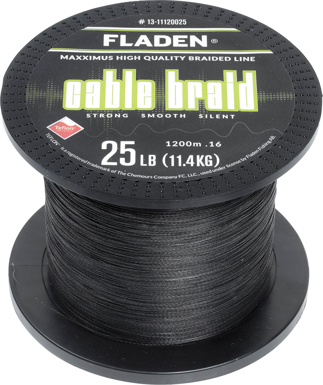 Die flache Maxximus Cable Braid Black 1200m Flechtleine
