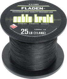 Die flache Maxximus Cable Braid Black 1200m Flechtleine