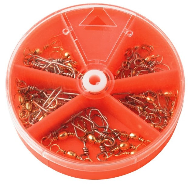 Kinetic Barral Swivel wooks Assorted 30 pcs.