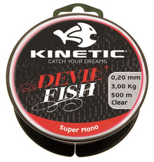 Kinetic Devilfish Super Mono Klare 500m Nylonschnur