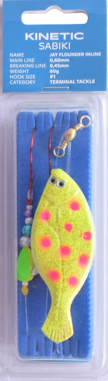 Kinetic Sabiki Jay Flunder Inline Rig 90g+120g