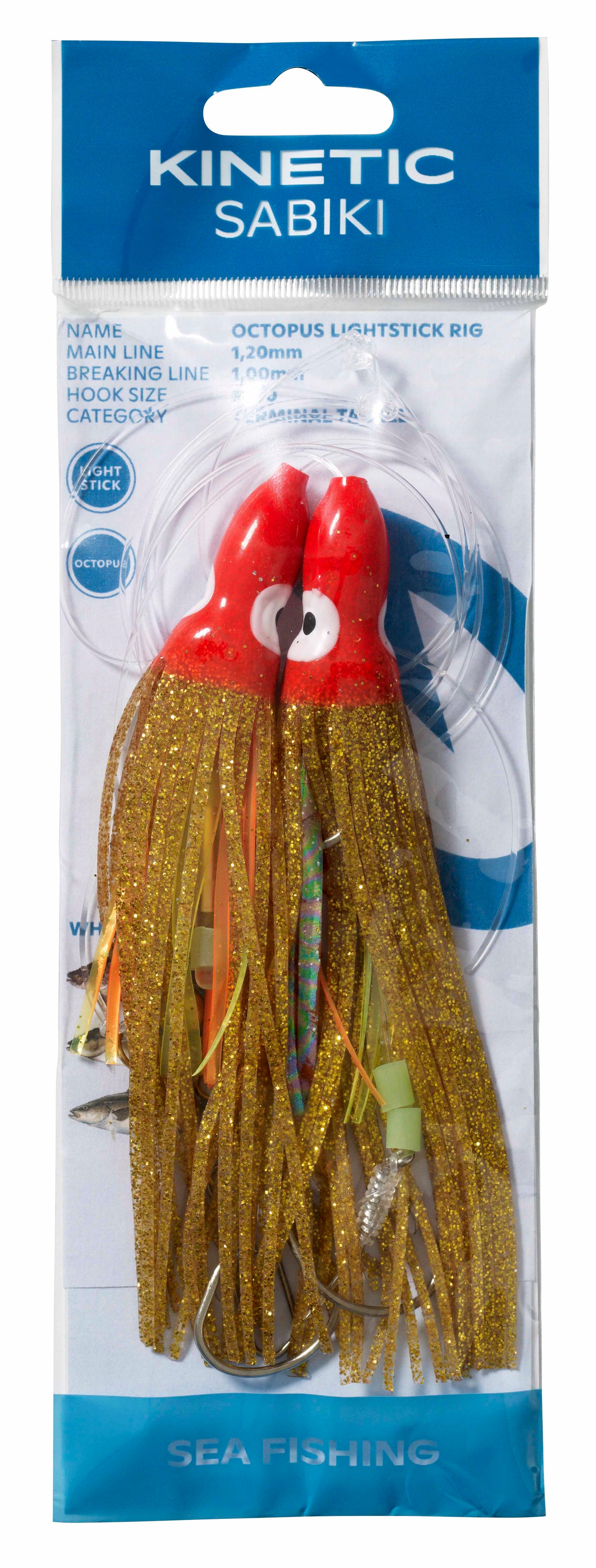 Kinetic Sabiki Octopus Lightstick #6/0.