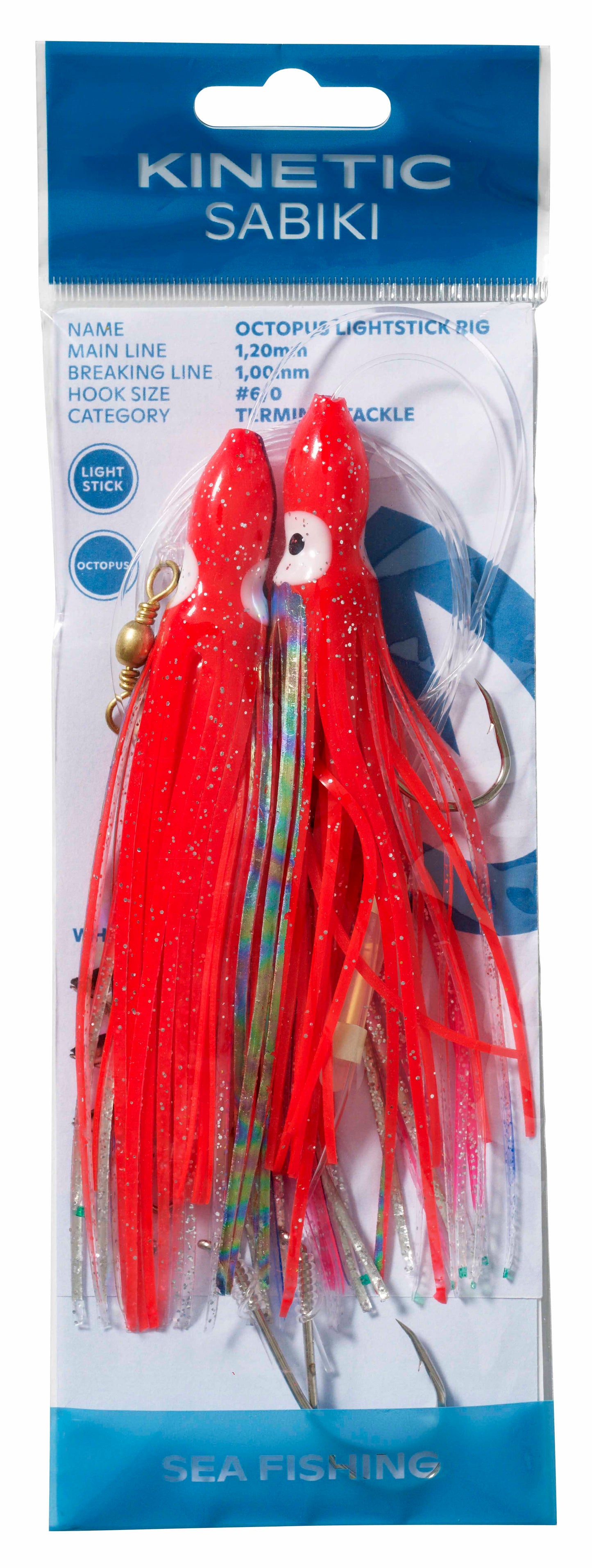 Kinetic Sabiki Octopus Lightstick #6/0.