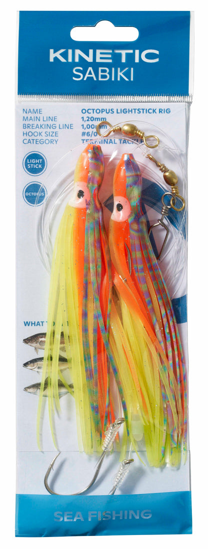 Kinetic Sabiki Octopus Lightstick #6/0.