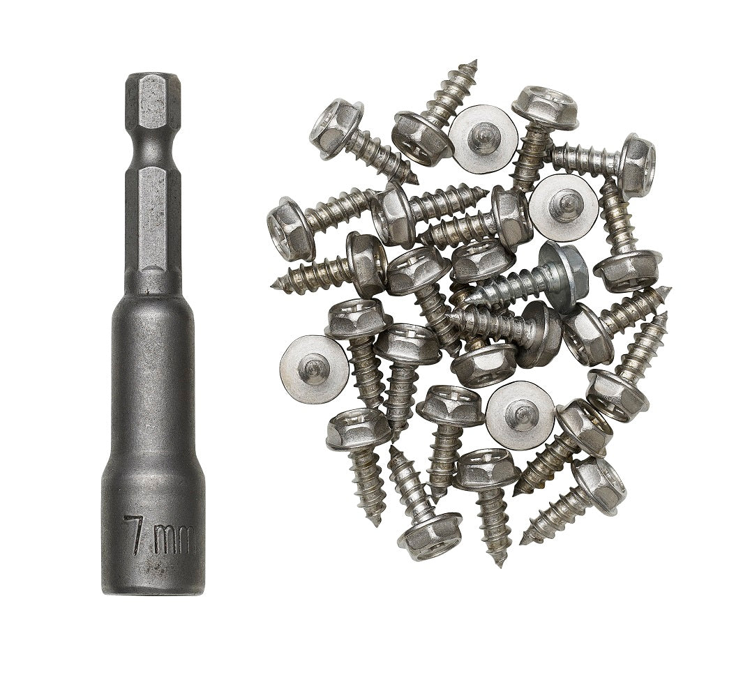 Kinetic Spike Kit Edelstahl 30 Stück.