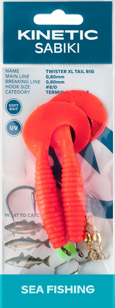 Kinetic Sabiki Twister XL Tail Rig #8/0