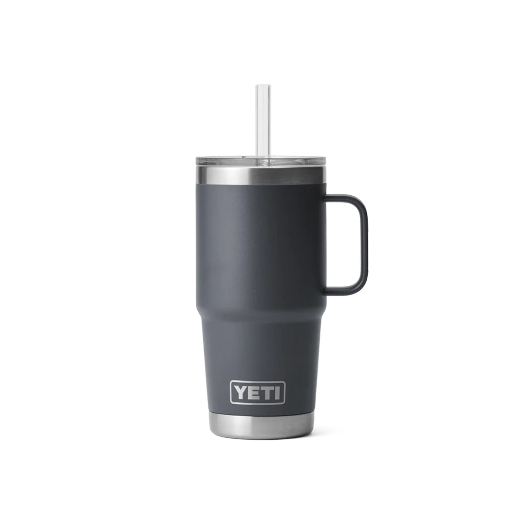 YETI Rambler Strohbecher 739ml Anthrazit