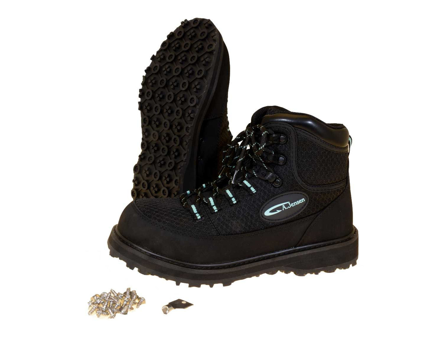 A. Jensen Impala Watstiefel Schwarz mit Gummisohle