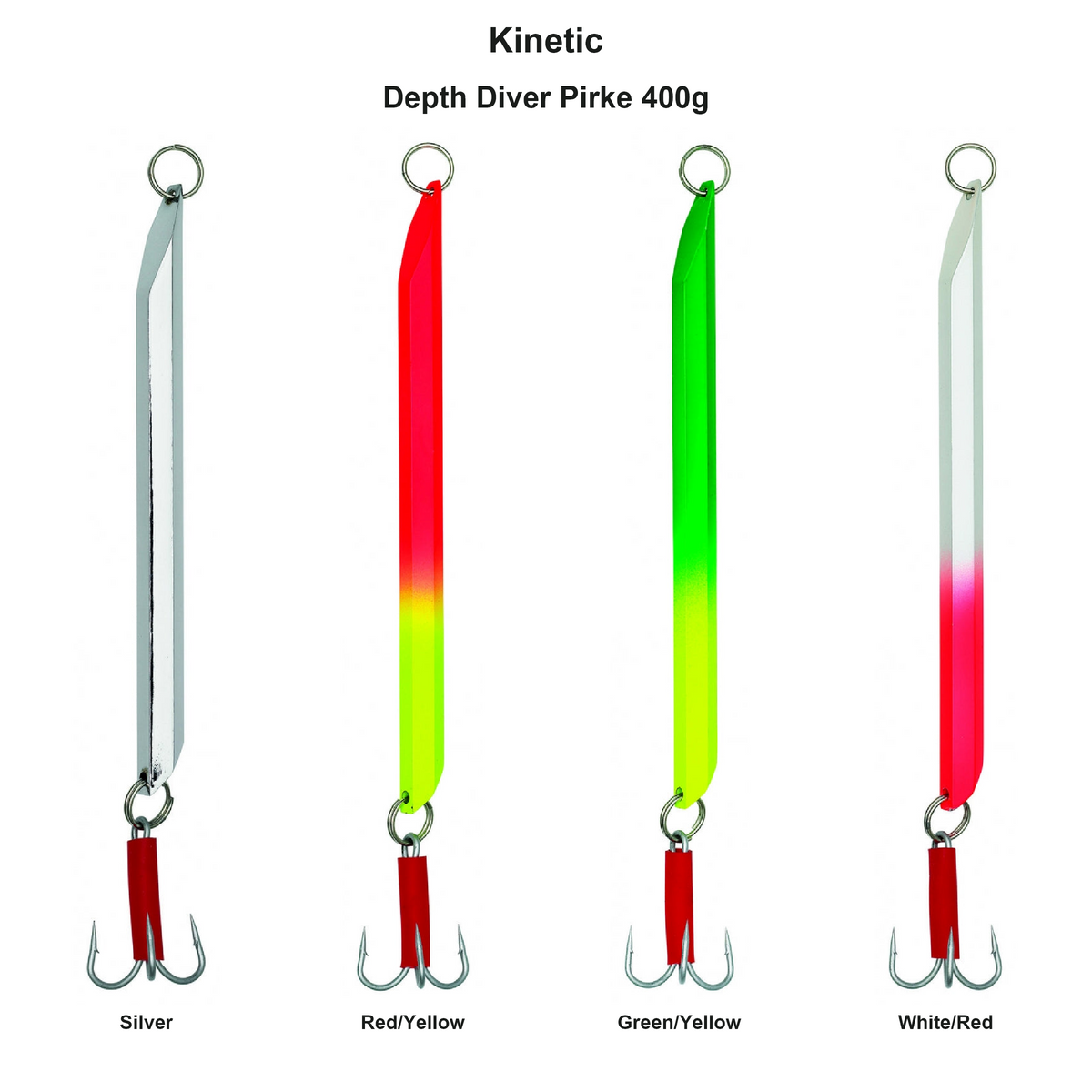 Farveoversigt – Kinetic Depth Diver Pirke 400g