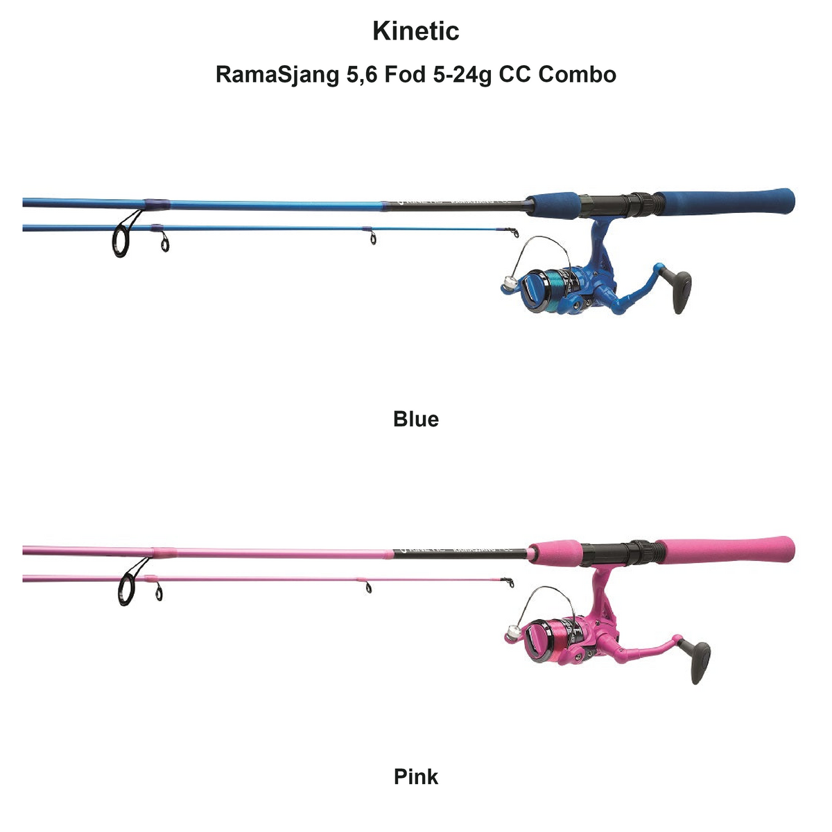 Farveoversigt – Kinetic RamaSjang 5,6 Fod 5-24g CC Combo