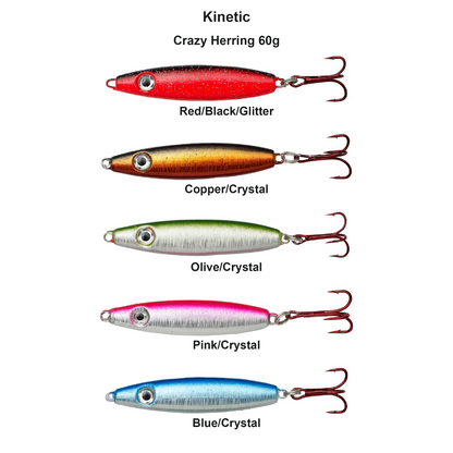 Farveoversigt – Kinetic Crazy Herring 60g