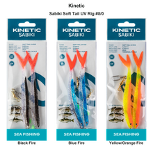 Farveoversigt – Kinetic Sabiki Soft Tail UV Rig #8/0
