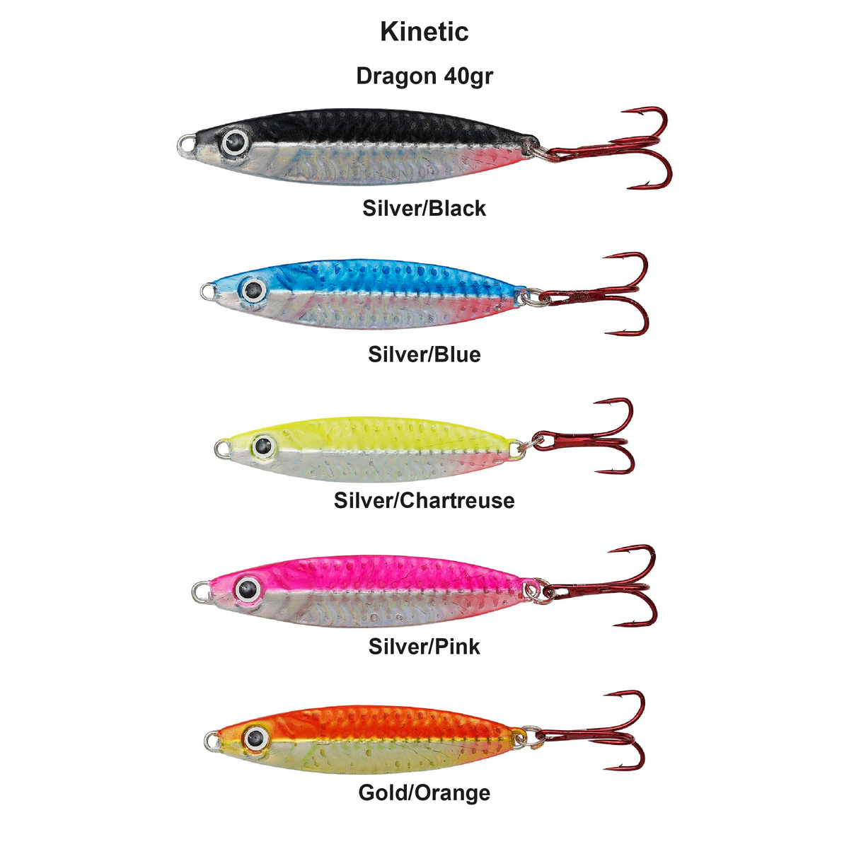 Farveoversigt – Kinetic Dragon 40gr