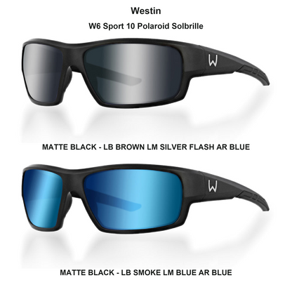 Farveoversigt – Westin W6 Sport 10 Polaroid Solbrille