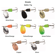 Farveoversigt – Kinetic Gekko 11g