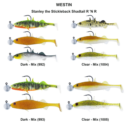 Farveoversigt – Stanley the Stickleback Shadtail R 'N R