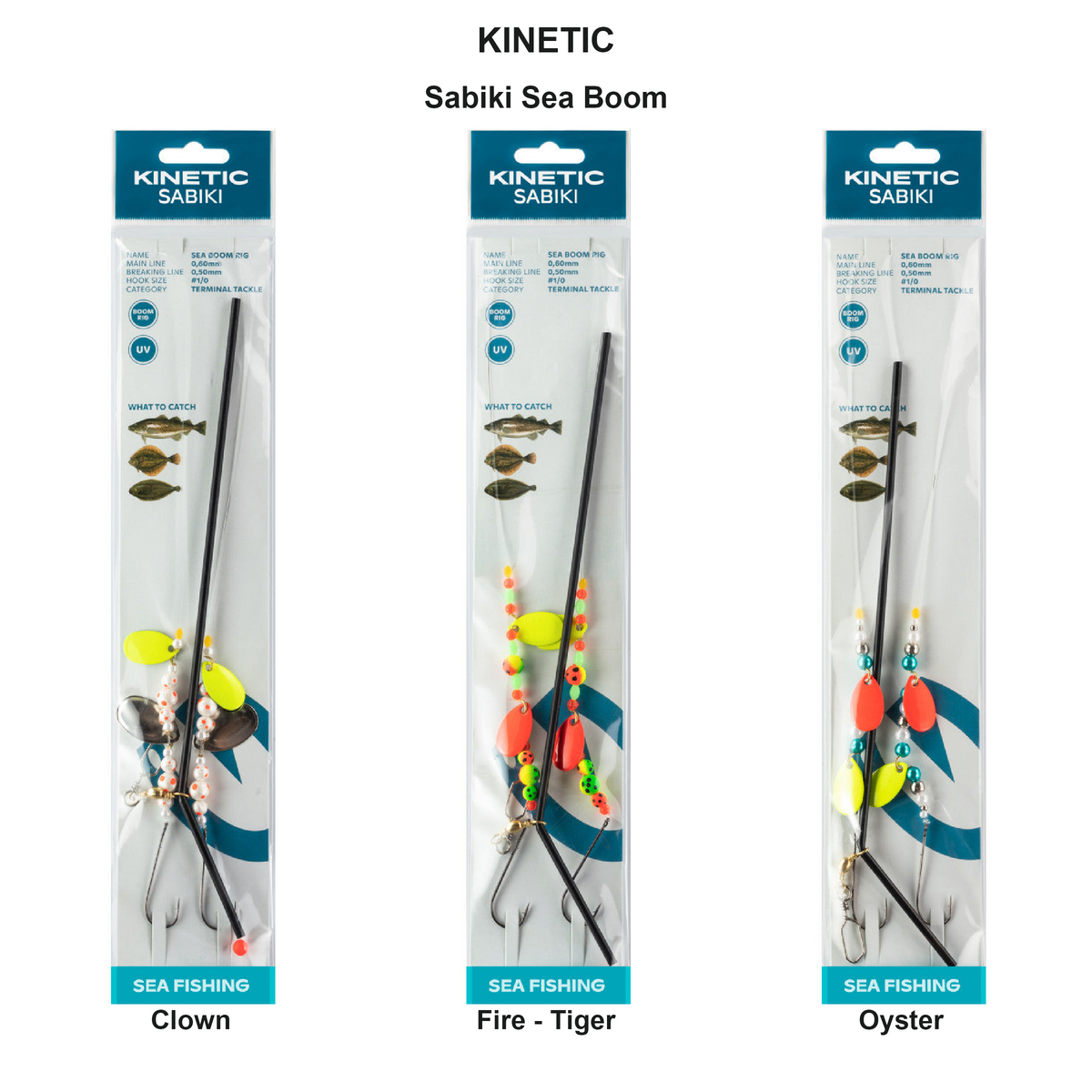 Farveoversigt – Kinetic Sabiki Sea Boom
