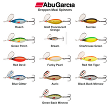 Farveoversigt – Abu Garcia Droppen Maxi Spinners