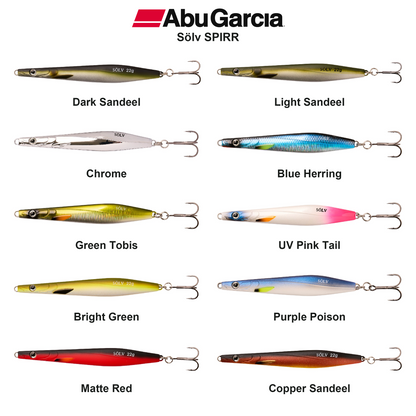 Farveoversigt – Abu Garcia Sölv SPIRR
