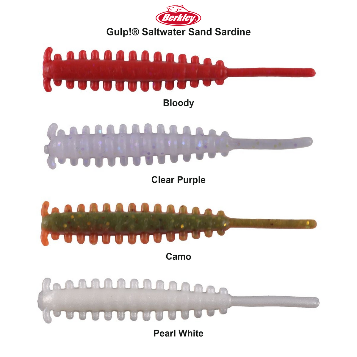 Farveoversigt – Berkley Gulp!® Saltwater Sand Sardine