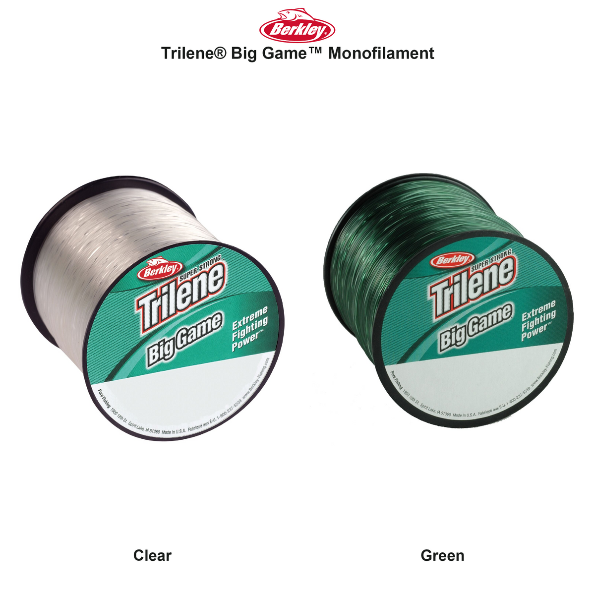 Farveoversigt – Berkley Trilene® Big Game™ Monofilament
