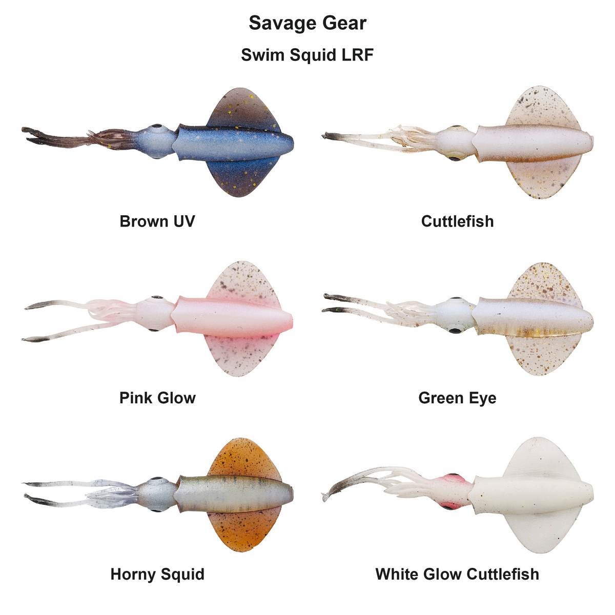 Farveoversigt – Savage Gear Swim Squid LRF
