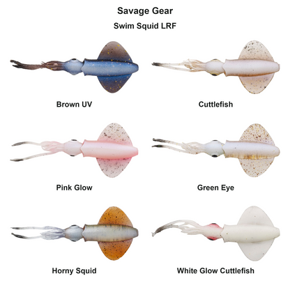 Farveoversigt – Savage Gear Swim Squid LRF