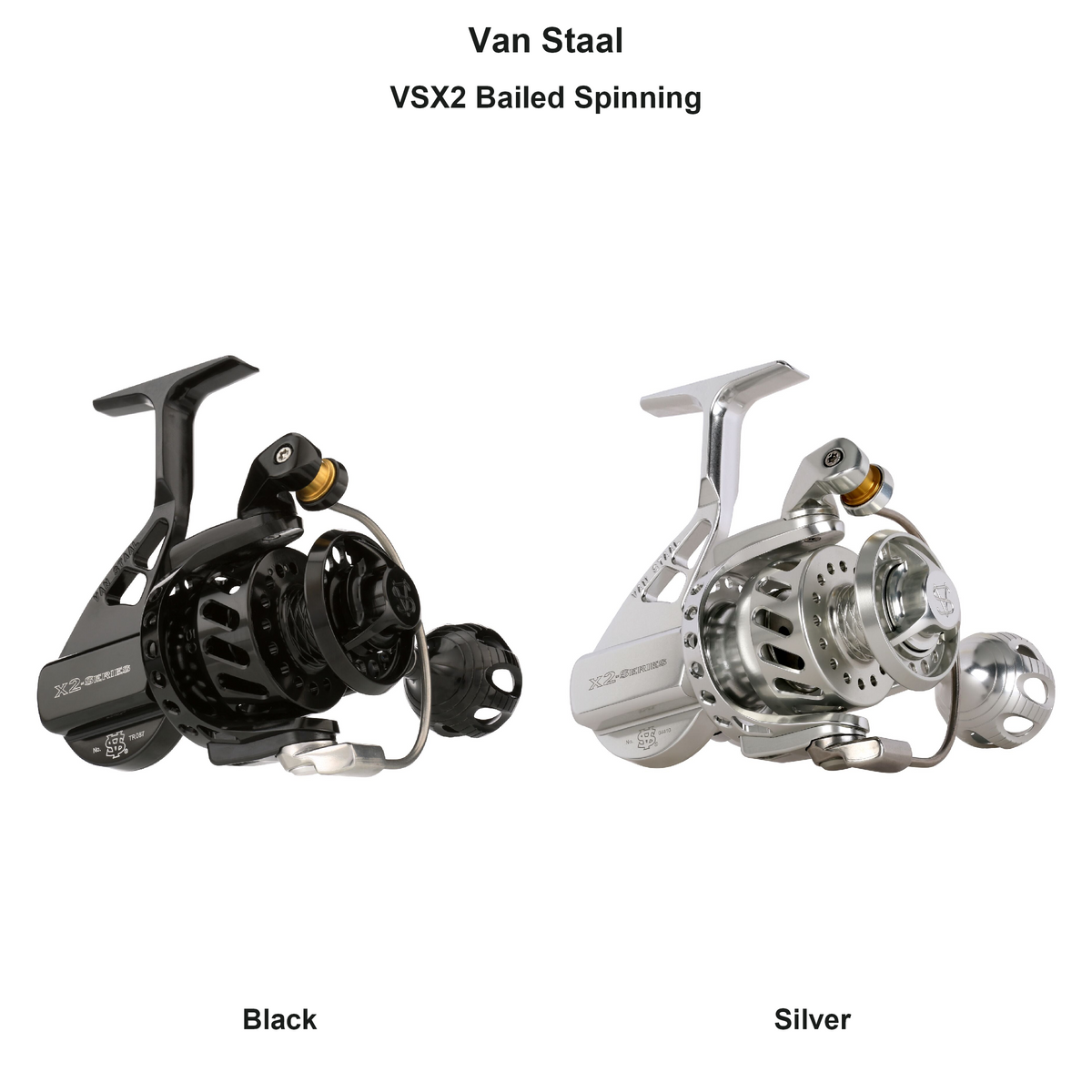 Farveoversigt – Van Staal VSX2 Bailed Spinning