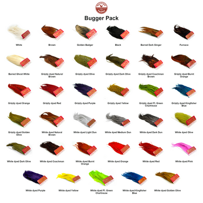 Farveoversigt – Whiting Bugger Pack
