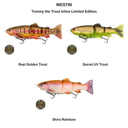 Farveoversigt – Westin Tommy the Trout Inline Limited Edition