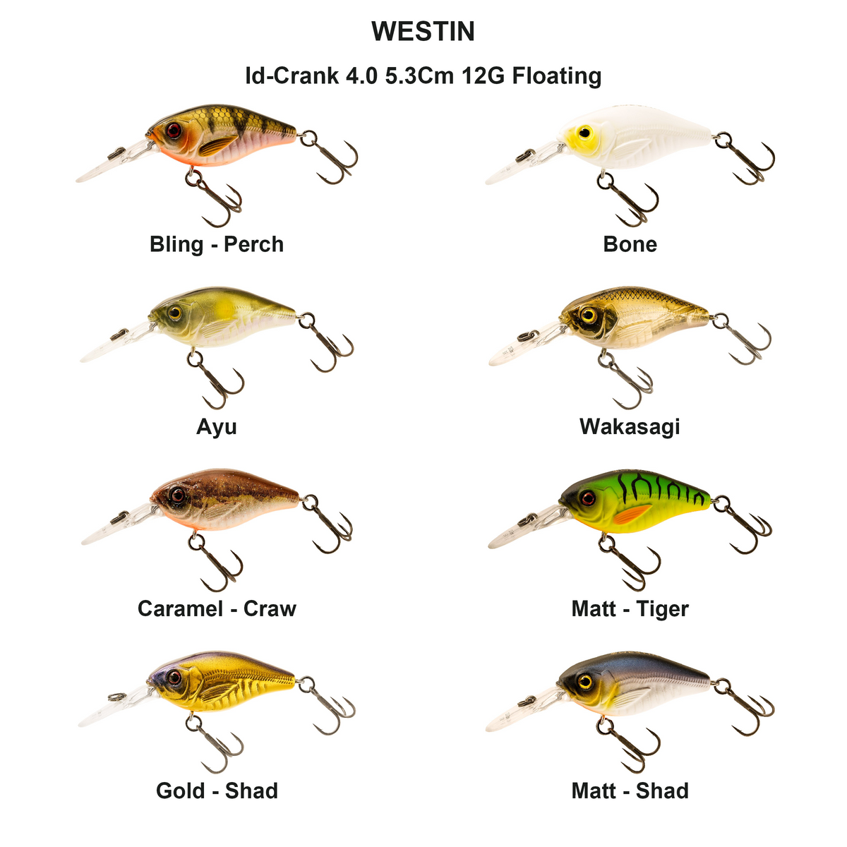 Farveoversigt – Id-Crank 4.0 5.3Cm 12G Floating