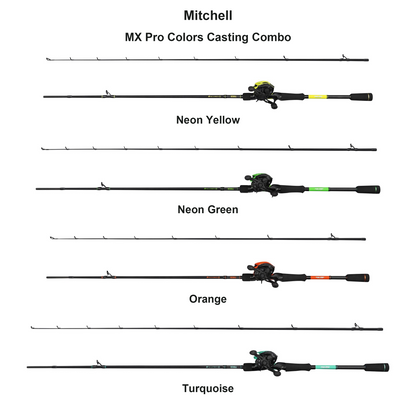 Farveoversigt – Mitchell MX Pro Colors Casting Combo