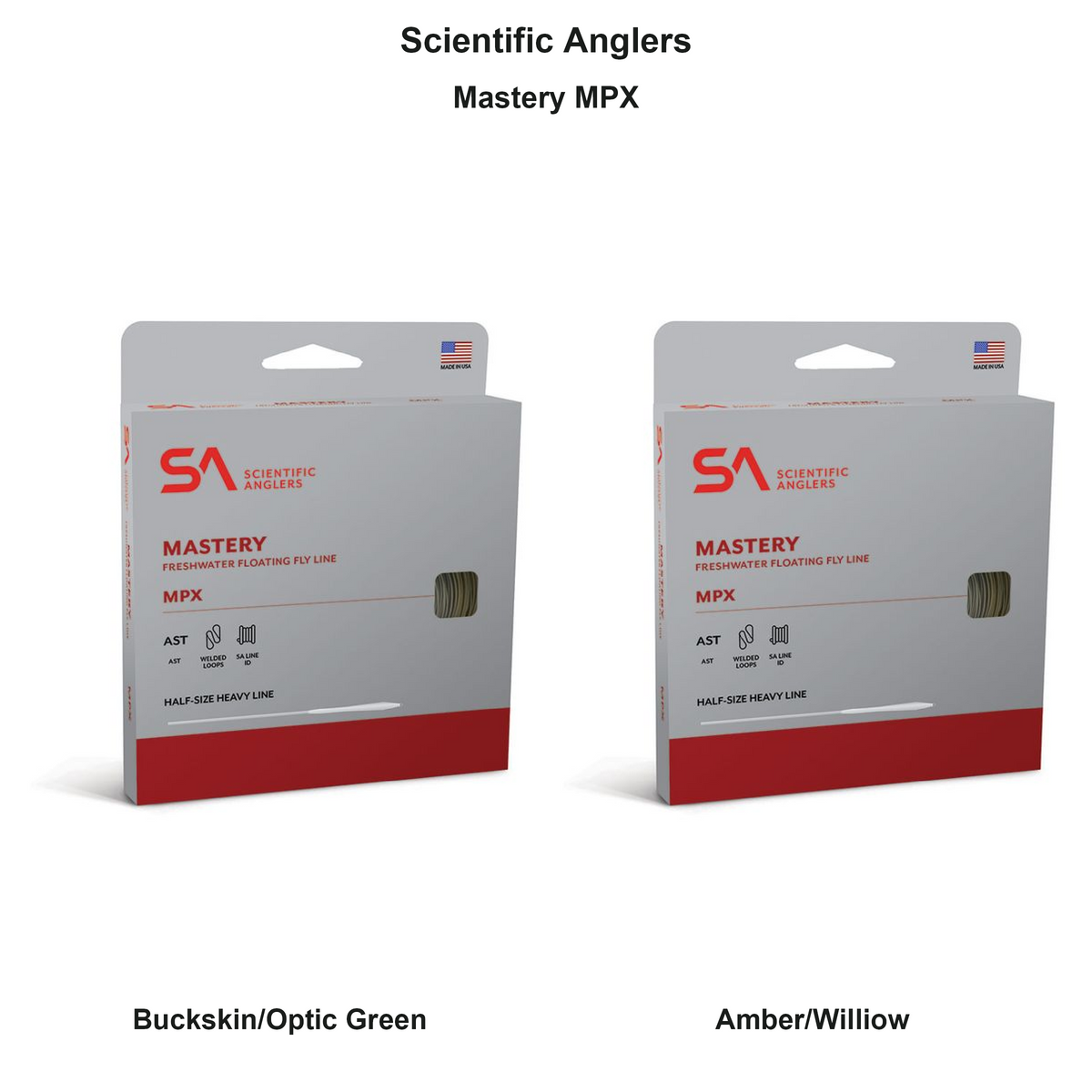Farveoversigt – Scientific Anglers Mastery MPX