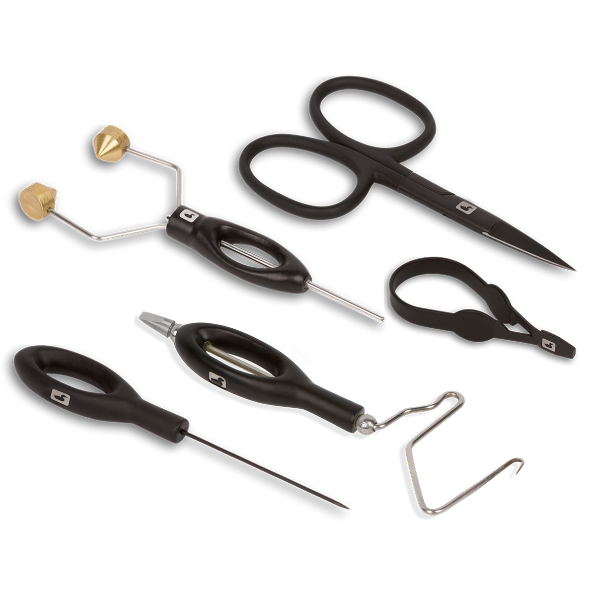 Loon Core Fliegenbindewerkzeug-Set – Schwarz