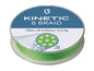 Kinetic Cyber ​​Braid X8 Fluogrün 150 m