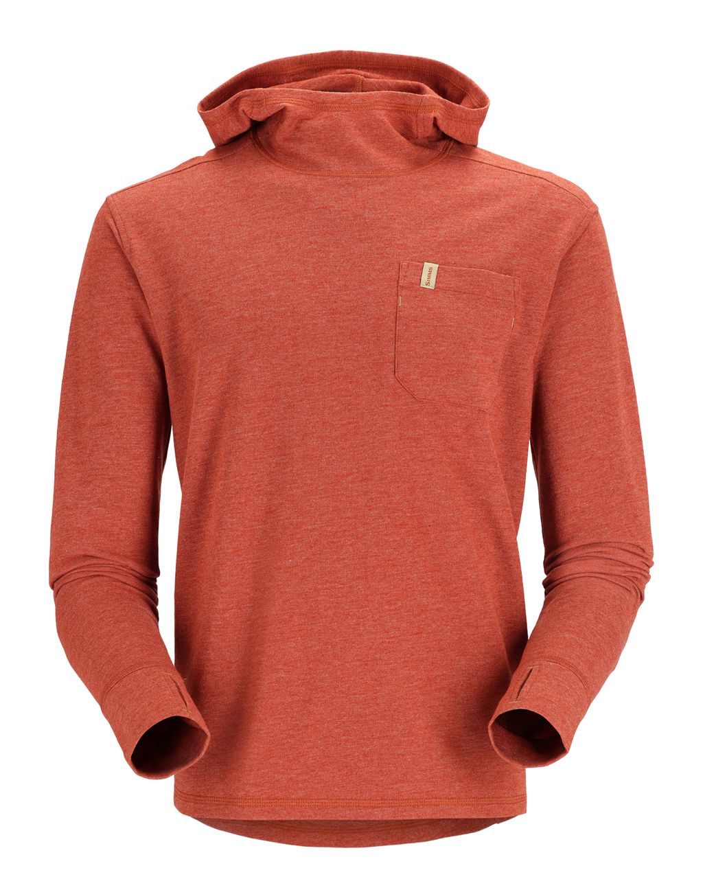 Simms Herren-Hoodie „Henry's Fork“ in der Farbe Clay Heather